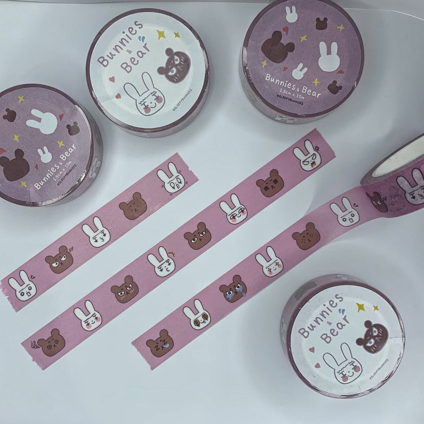 【Masking Tape紙膠帶】- Bunnies & Bear