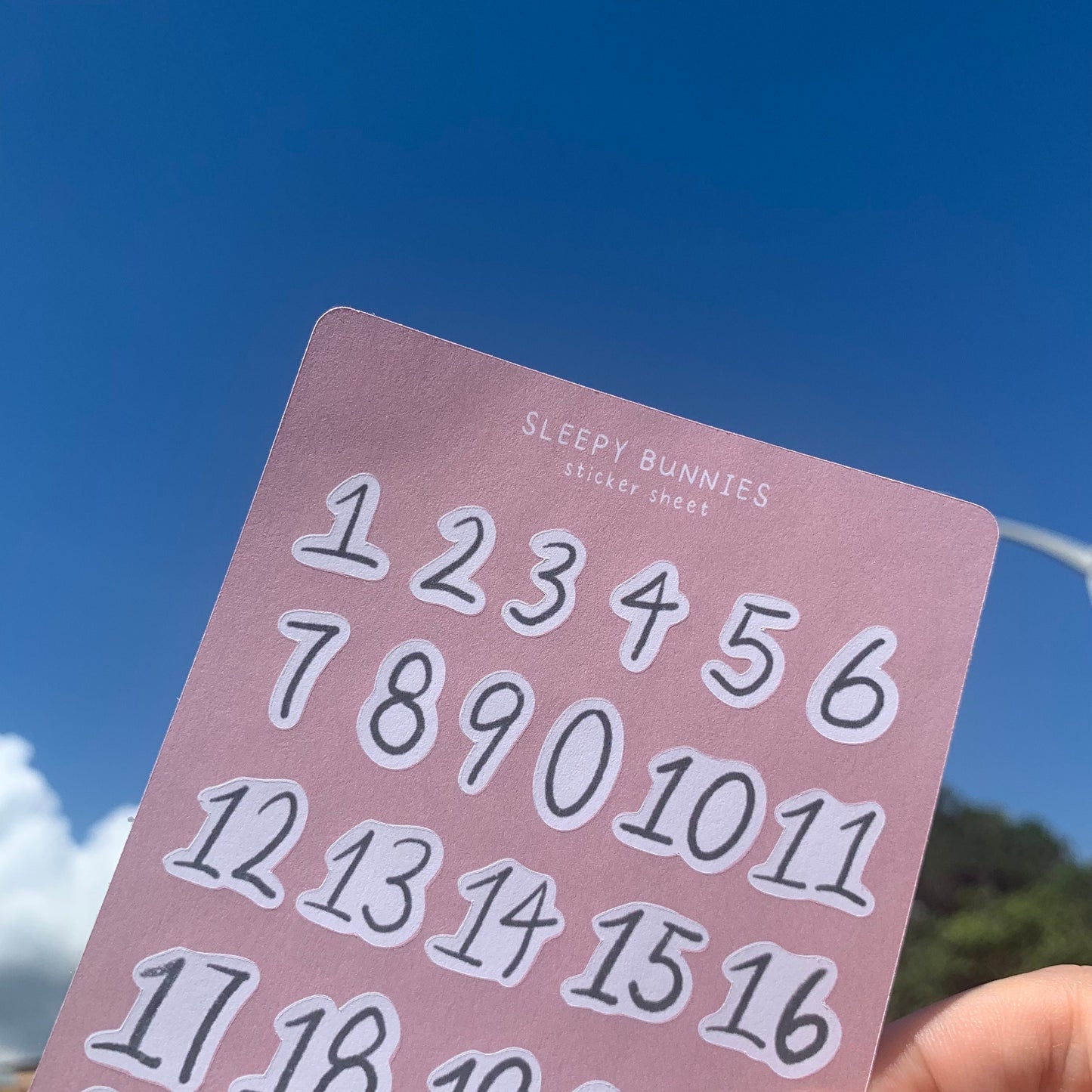 【MATTE | Sticker sheet】- Numbers