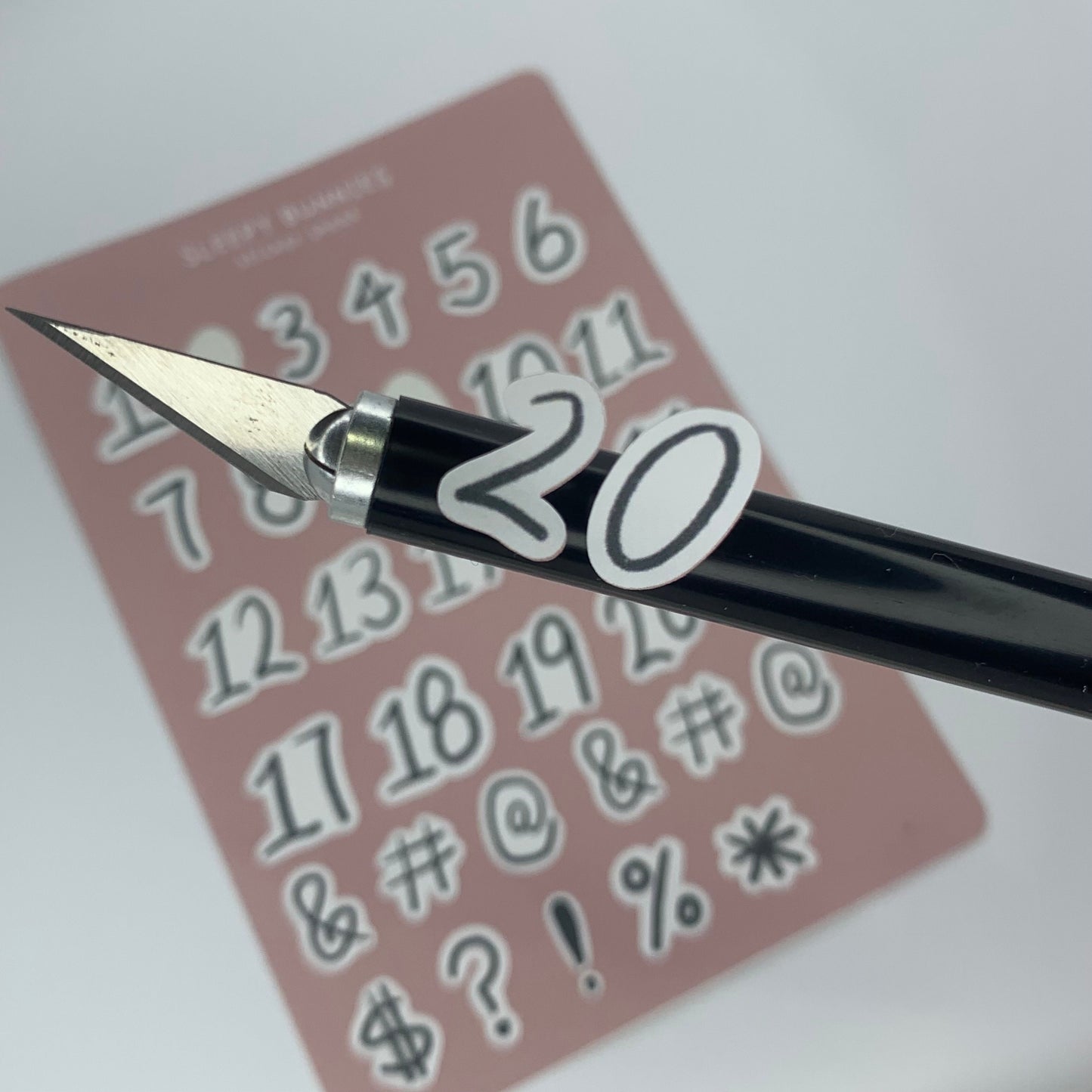 【MATTE | Sticker sheet】- Numbers