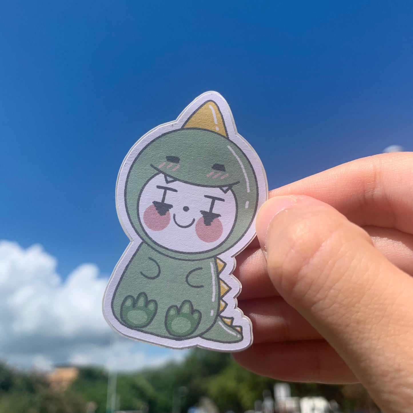 【DIE CUT | Matte sticker】- Dinosaur Bunnies