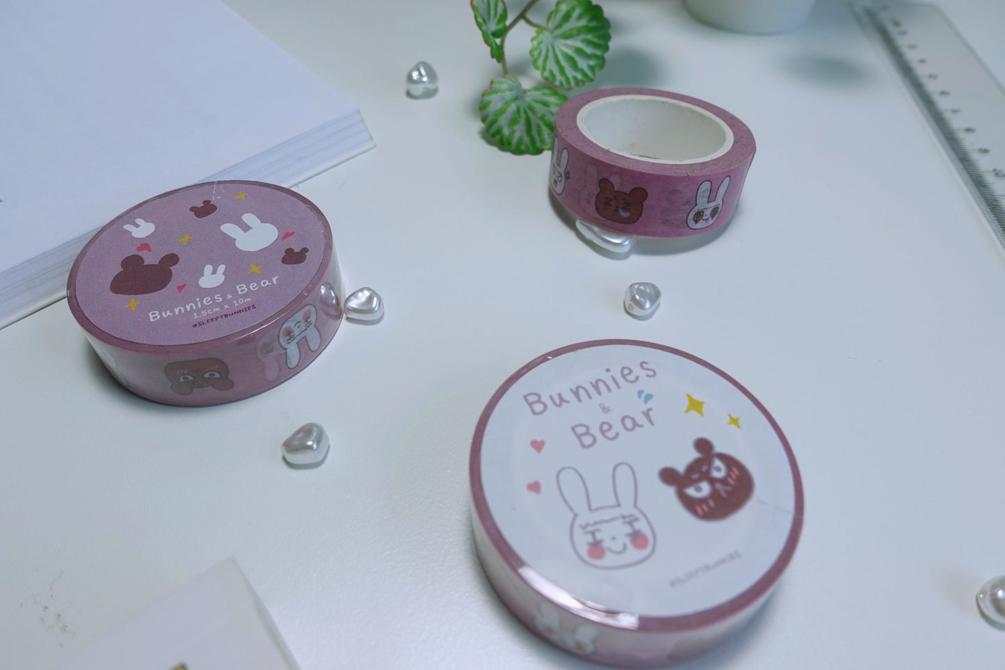 【Masking Tape紙膠帶】- Bunnies & Bear